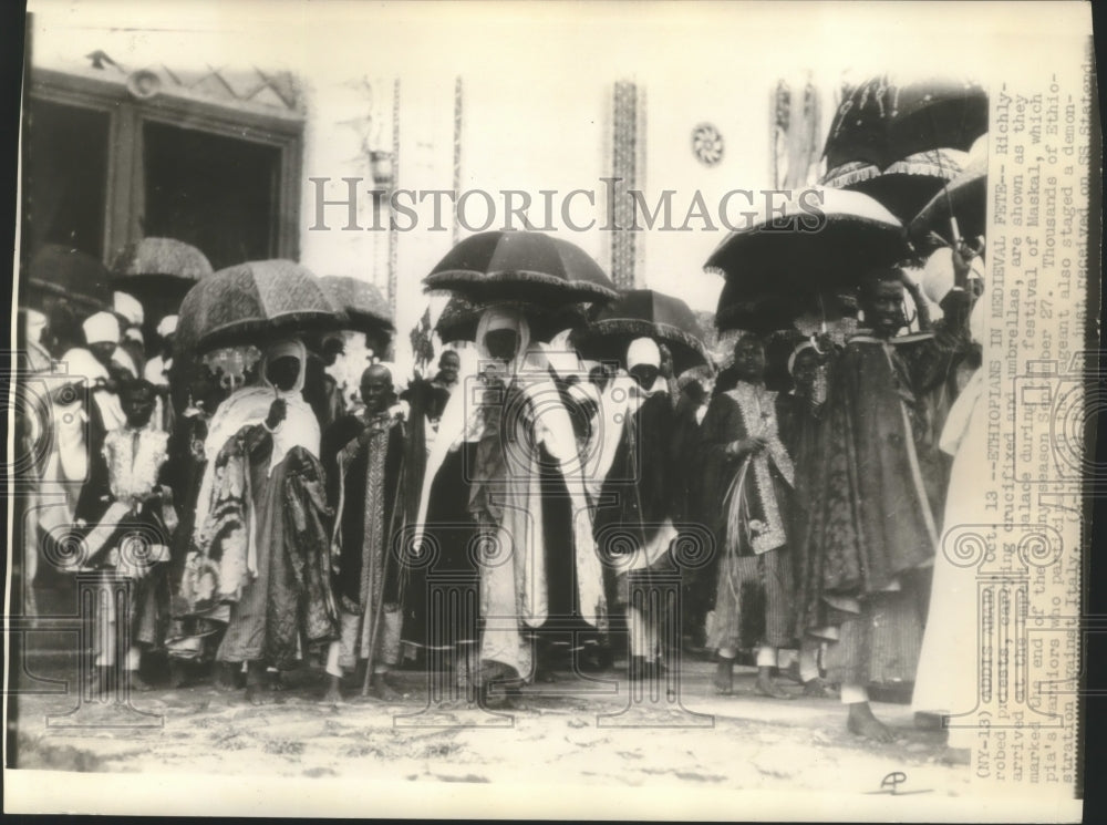 Ethiopian Priests Mark the End of the Rainy Season in Addis Ababa-Historic Images