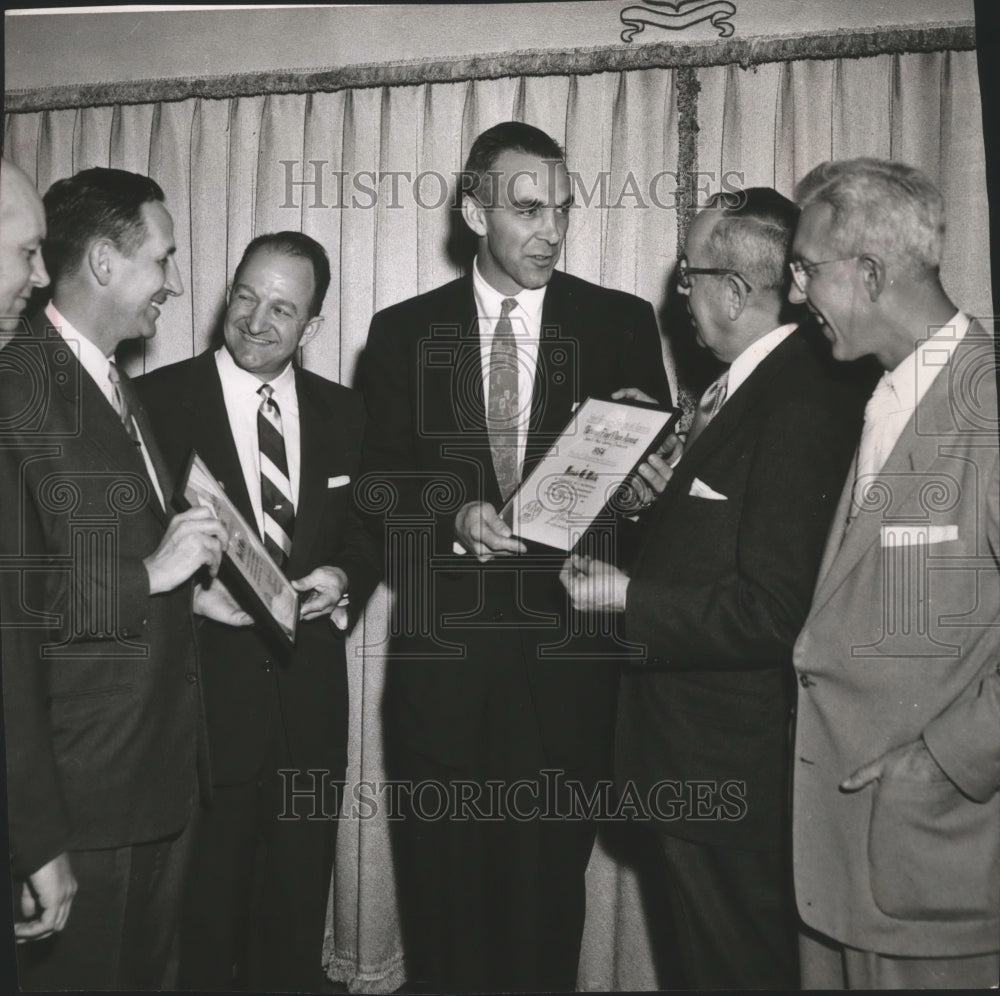 1955 Press Photo Steel Founders Society Awards given to Falk Corp. - mjb04218 - Historic Images