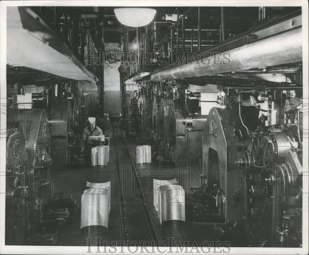 1959 Press Photo A partial view of the Milwaukee Journal Sentinel Press Room- Historic Images