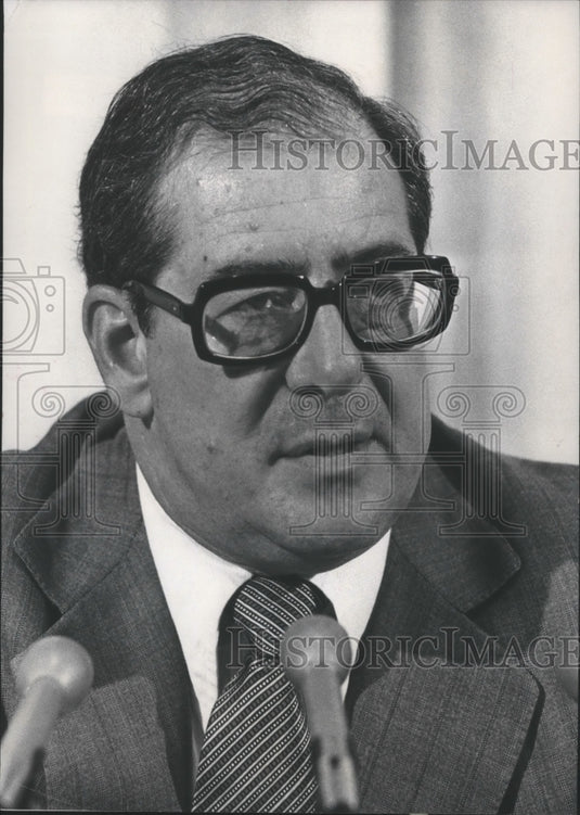 1977 Press Photo Murray Finley, Amalgamated Clothing and Textile Workers Union - Historic Images