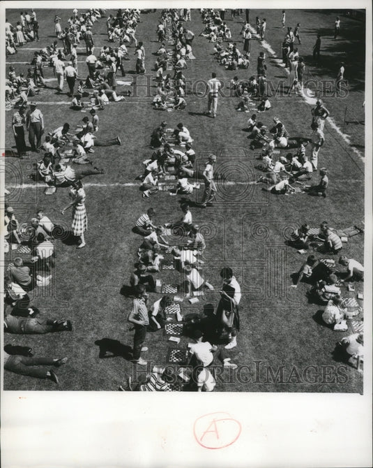 1959 Competitors in the Milwaukee Journal-sponsored chess tournament-Historic Images