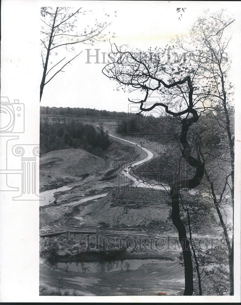 1975 Caeser Creek in Southwestern Ohio Near Dam Construction-Historic Images