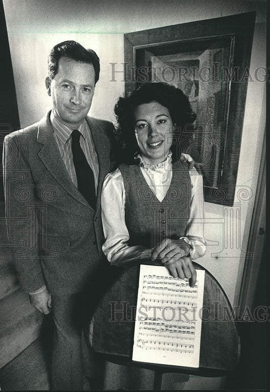 1987 Press Photo Les Artistes Entrepreneurs Larry D'Attilia and Pamela Foard - Historic Images