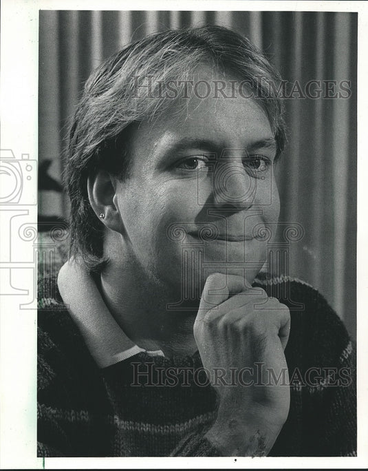 1985 Press Photo Pastor Father James Flynt, Our Lady of Good Hope Congregation - Historic Images
