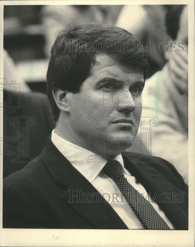 1985 Press Photo Milwaukee, Wisconsin, attorney, Matthew Flynn. - mjb06203 - Historic Images