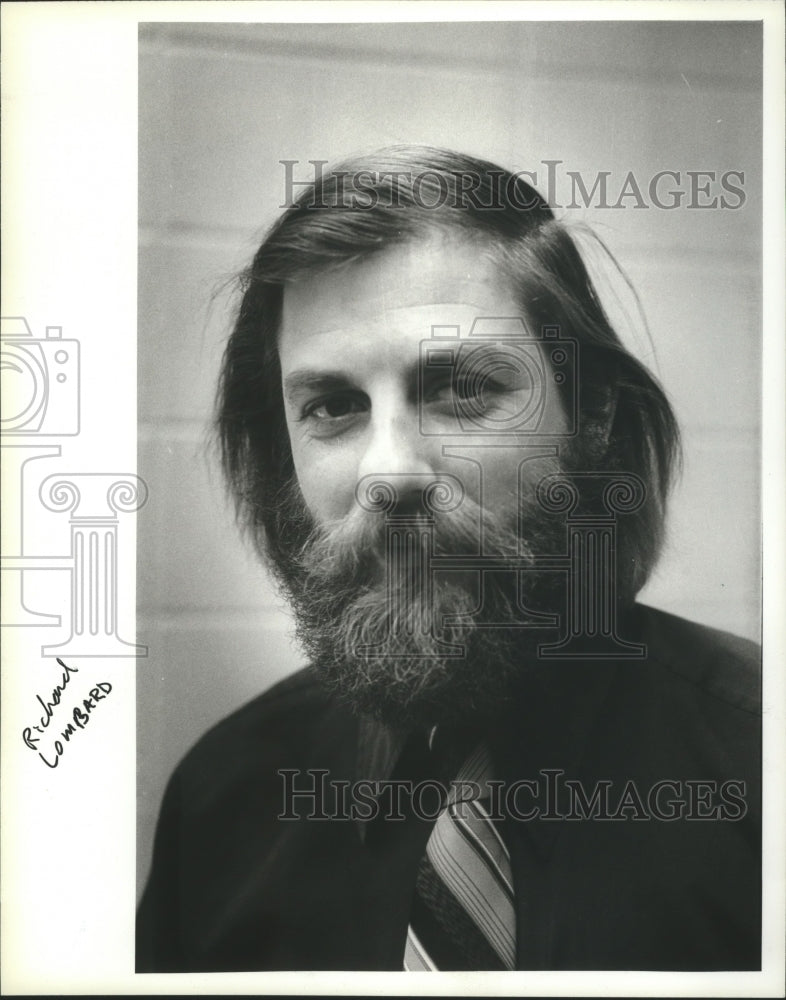 1982 Press Photo Richard Lombard, Instructor for SERVE, Eau Claire, Wisconsin - Historic Images