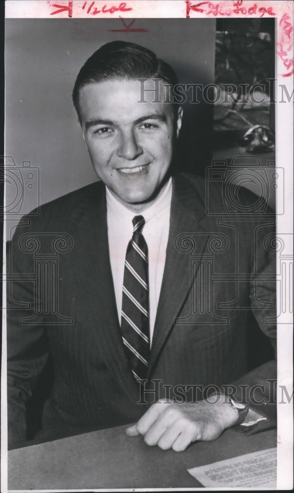 1958 Press Photo George C. Lodge, the assistant secretary of labor - mjb07439 - Historic Images
