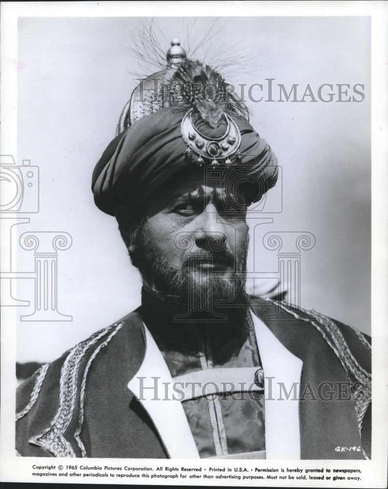 1965 Press Photo Eli Wallach in Columbia Picture's Genghis Khan - mjb07836-Historic Images