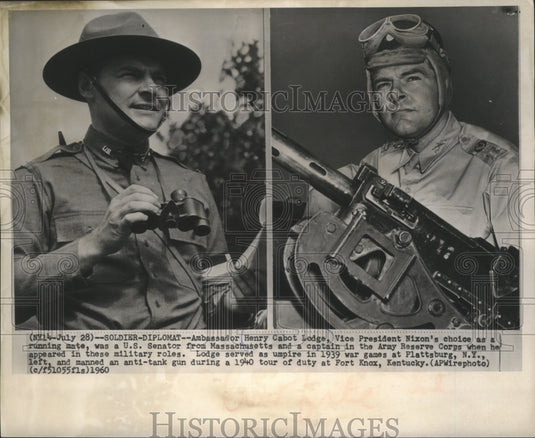 1960 United States Ambassador Henry Cabot Lodge In the Army Corps-Historic Images