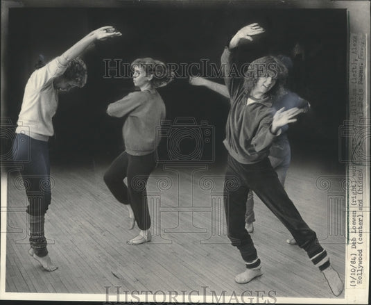 1984 Press Photo Debra Loewen and others work and rehearse for concerts - Historic Images