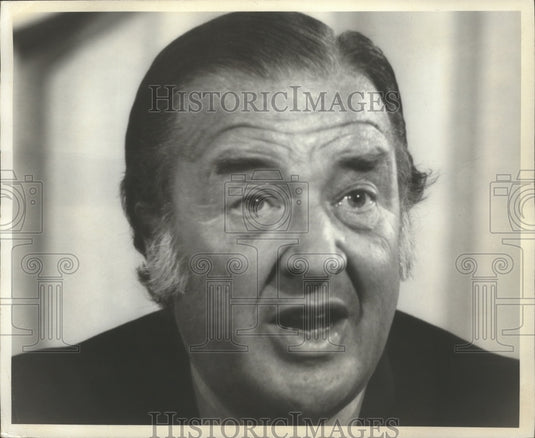 1974 Press Photo Henry Ford II during a conversation - mjb08441 - Historic Images
