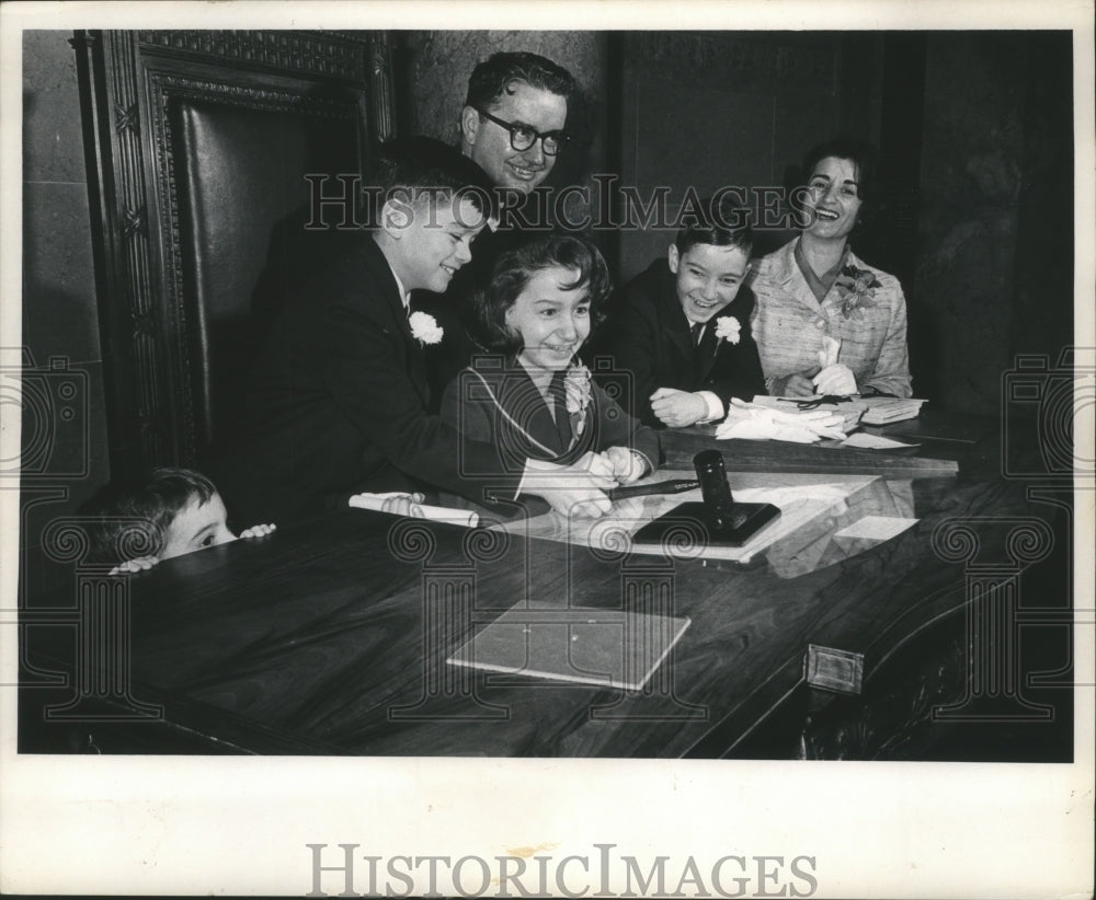 1965 Lieutenant Governor Patrick Lucey and Mrs. Lucey and family-Historic Images