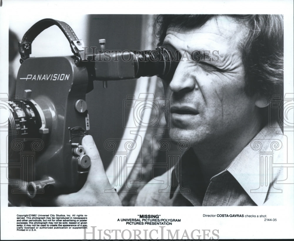 1982 Press Photo Director Costa-Gavras American film debut &quot;Missing&quot; - mjb08868 - Historic Images