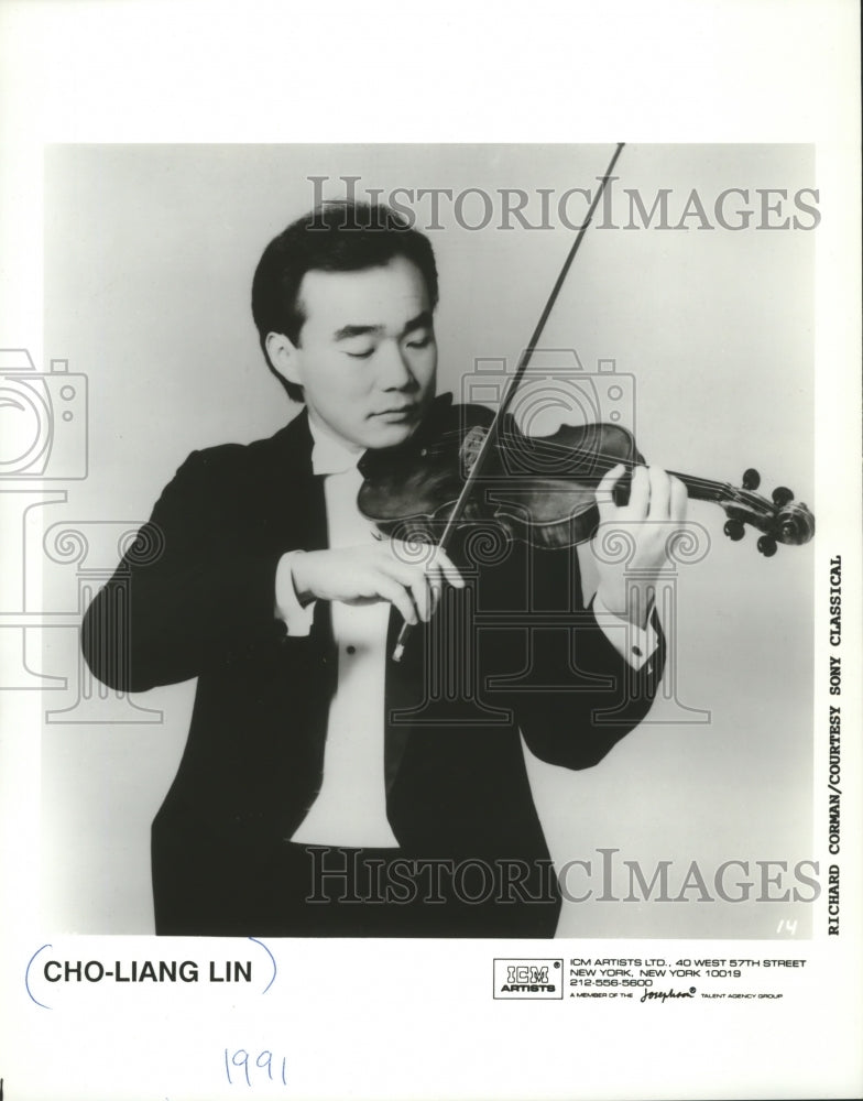 1991 Press Photo Cho-Liang Lin, violinist. - mjb09441 - Historic Images