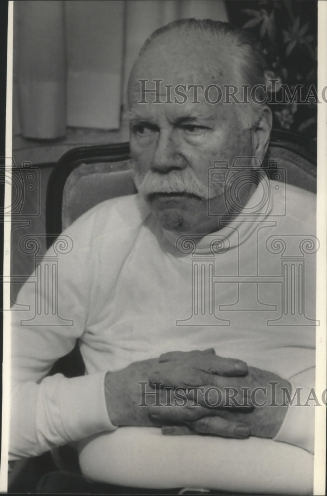 1984 Press Photo Composer Otto Luening performs 2nd piano trio at Ripon College - Historic Images