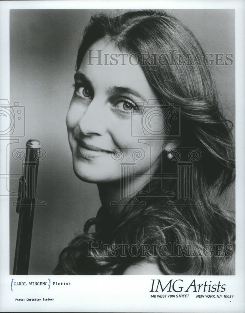 1986 Press Photo Flutist Carol Wincenc - mjb09596 - Historic Images