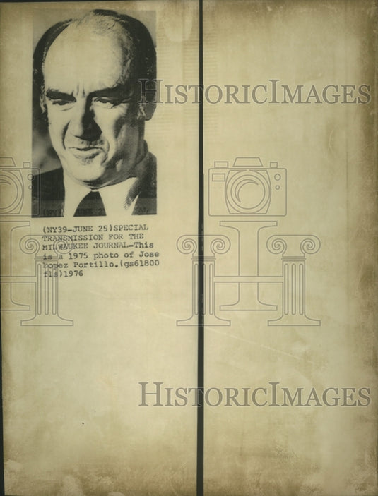 1975 Press Photo of Jose Lopez Portillo, Candidate for President of Mexico - Historic Images