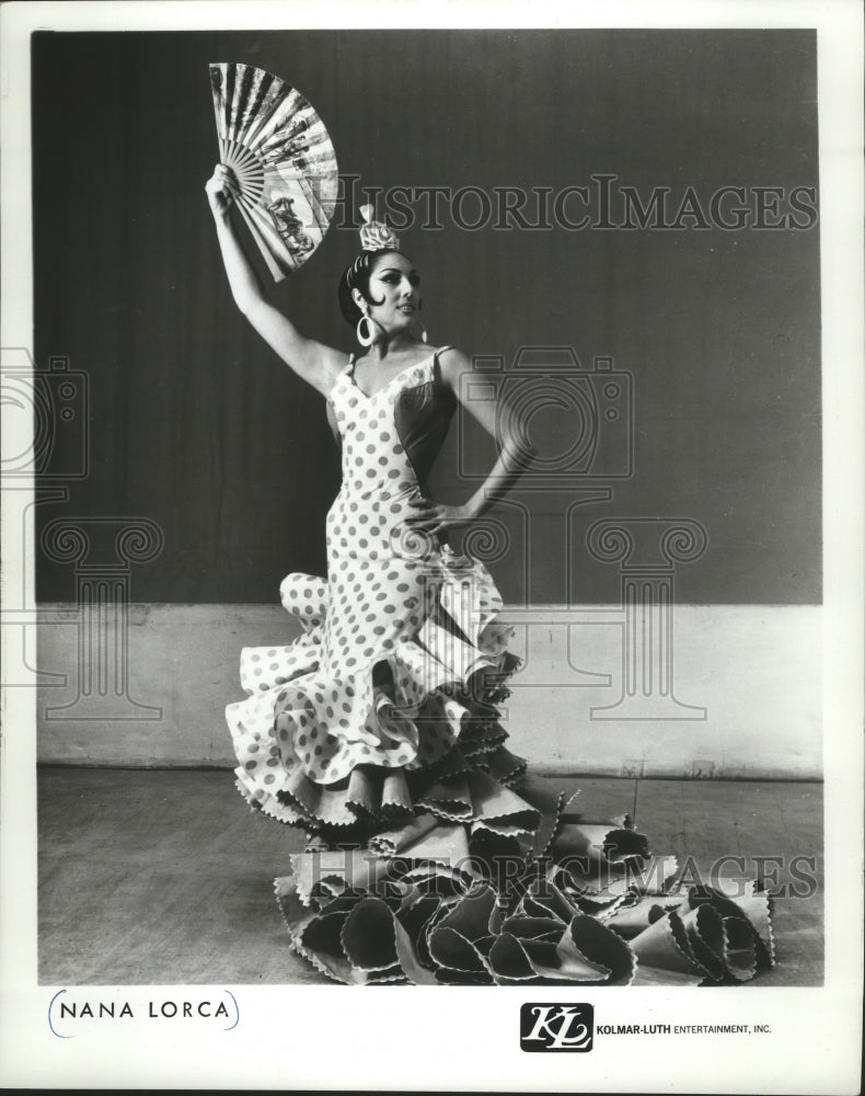 1970 Press Photo Dancer Nana Lorca - Historic Images