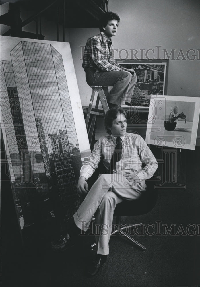 1978 Press Photo Michael Lord and Holden Luntz, Directors of Gallery 700. - Historic Images