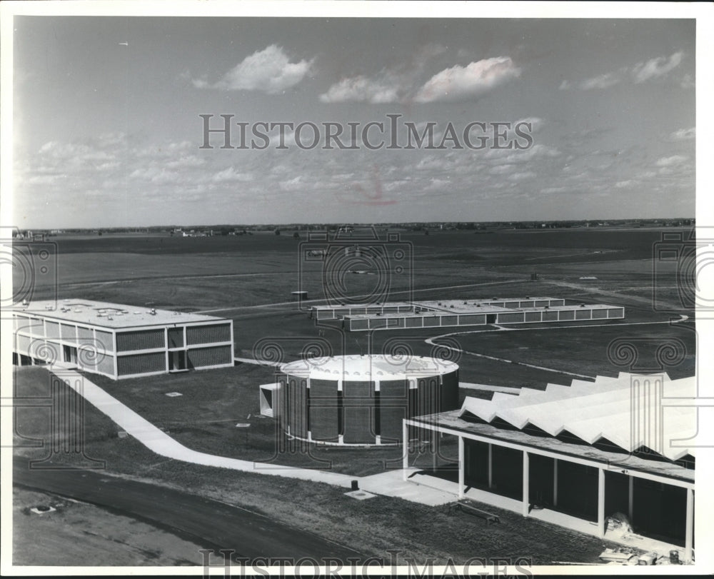 1962 Press Photo A View of the Fox Lake, Wisconsin Prison Construction - Historic Images