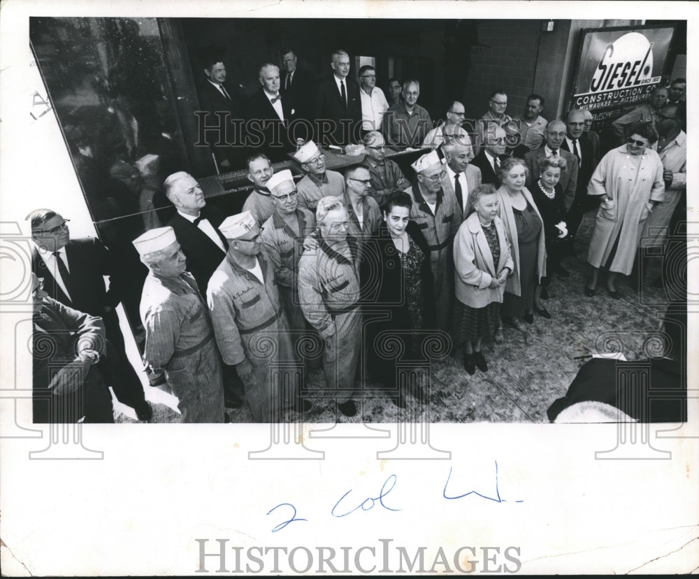 1964 Cornerstone laying witnessed by Journal employees - Historic Images