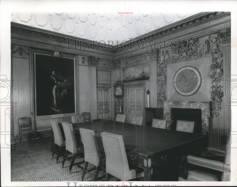 1963 Press Photo The board room of the admiralty in London - mjb10842 - Historic Images