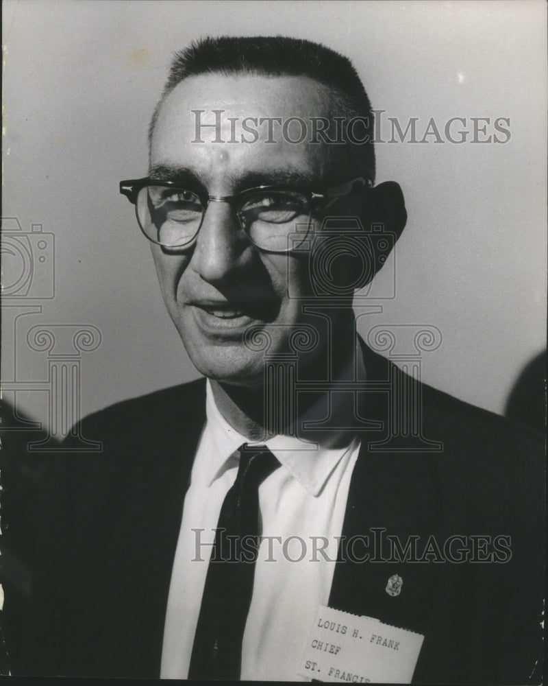 1963 Louis H. Frank, Chief of Police, Saint Francis, Wisconsin-Historic Images