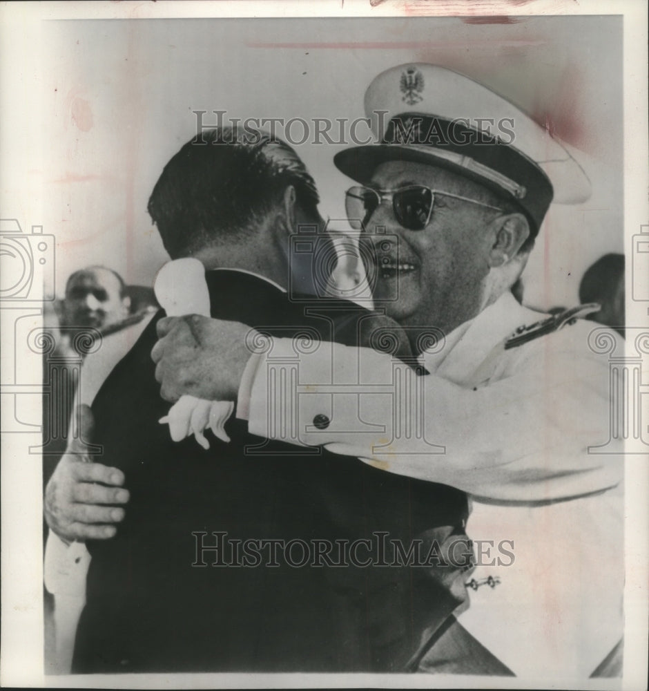 1952 Press Photo Generalissimo Francisco Franco and President Diosdado Macapagal-Historic Images
