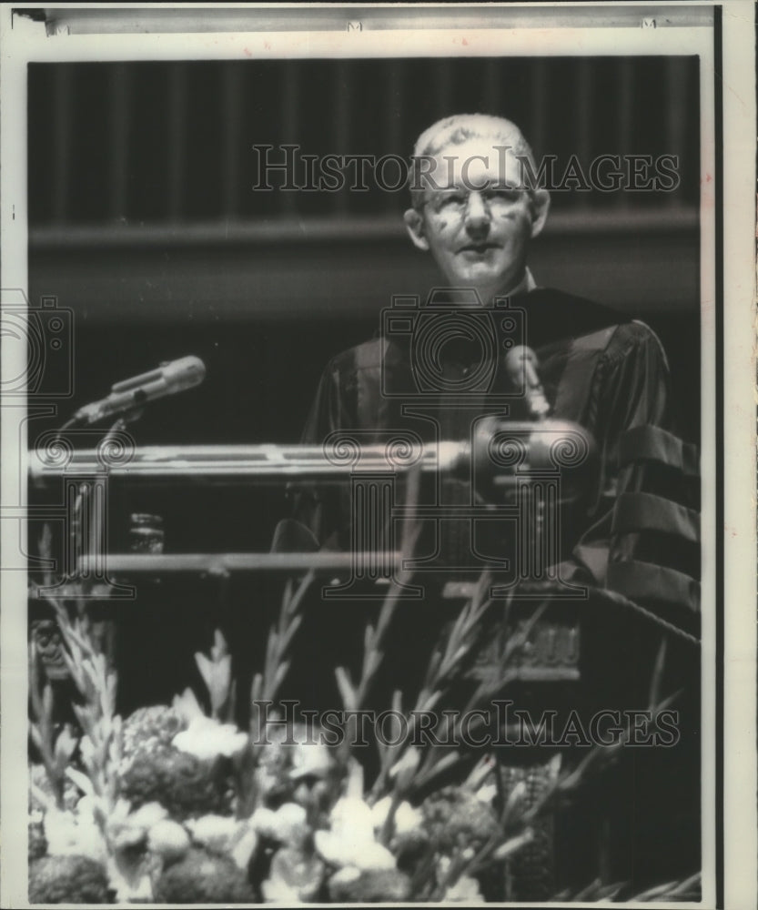 1968 Press Photo Robert W. Fleming president - University of Michigan, Ann Arbor - Historic Images