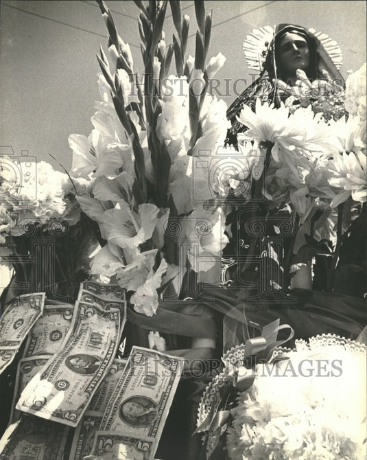 1979 Press Photo Virgin Mary statue at Festa Italiana - mjb13031 - Historic Images