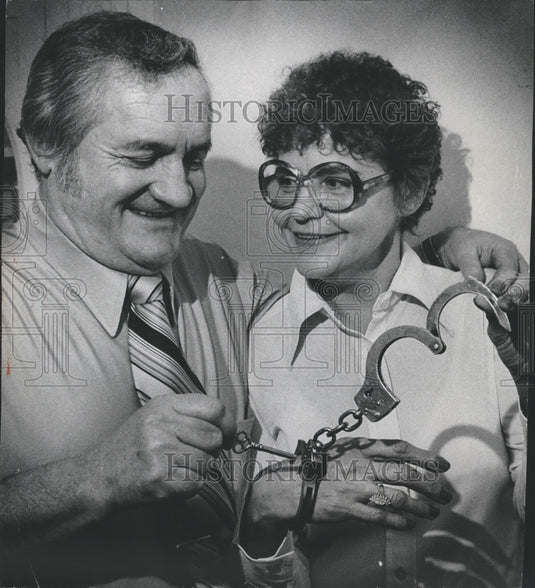1976 Press Photo Circuit Judge John E. McCormick and his wife Mary Jo - Historic Images