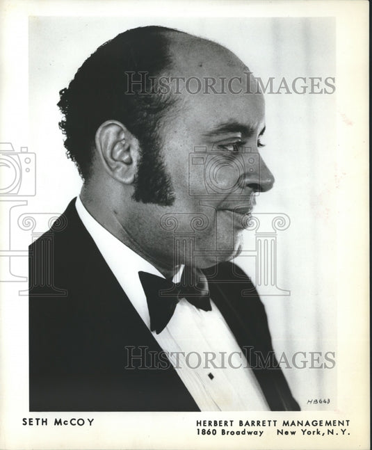 Press Photo Seth McCoy, Tenor, Profile - mjb13352-Historic Images
