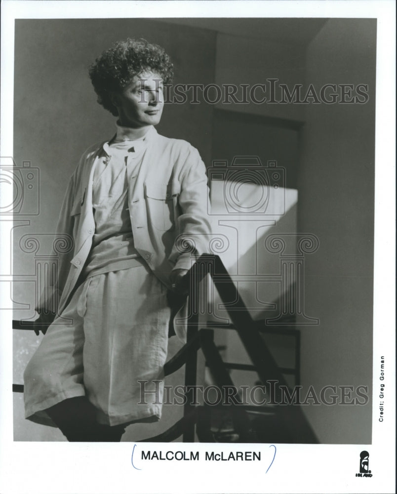 1987 Press Photo Malcolm McLaren - mjb13561 - Historic Images
