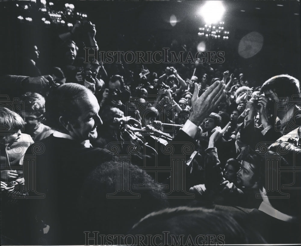 1978 Sen. George McGovern Celebrates Victory in Wis. Pres. Primary-Historic Images