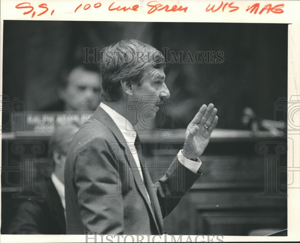 1985 Assistant Attorney General Michael Zaleski, McDonald Trial - Historic Images