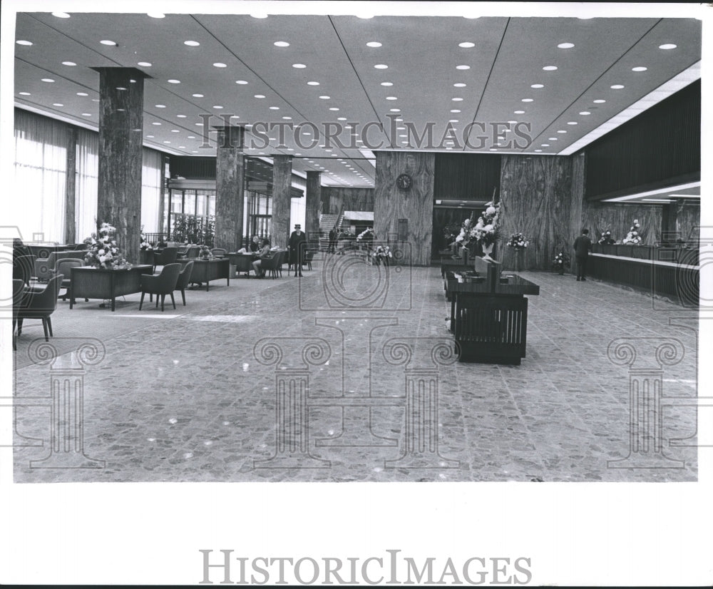 1968 Press Photo Interior of Marshall &amp; Ilsley Bank - mjb14157 - Historic Images