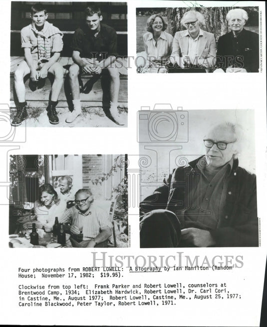 1982 Press Photo "Robert Lowell: A Biography by Ian Hamilton" Poet - mjb14554 - Historic Images