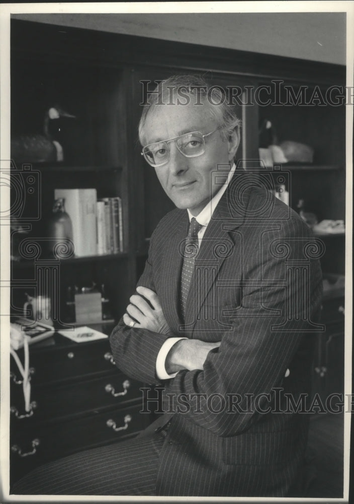 1984 Press Photo Sheldon Lubar, Lubar & Company, Incorporated, Wisconsin - Historic Images