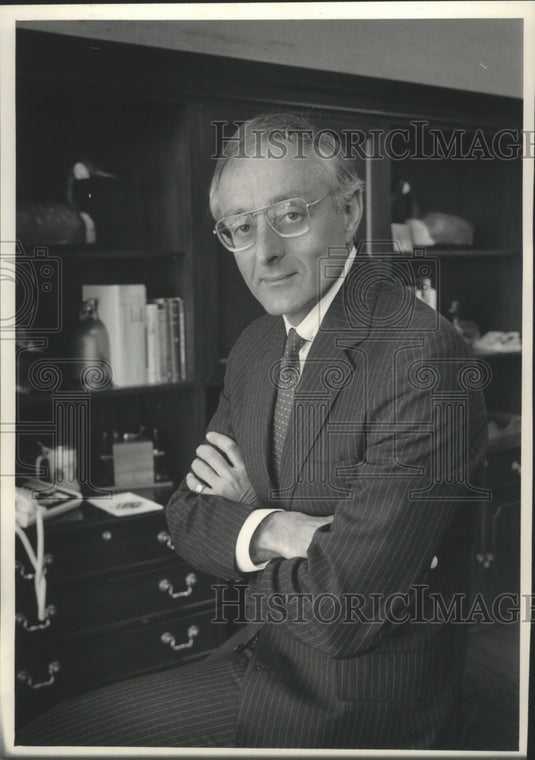 1984 Press Photo Sheldon Lubar, Lubar & Company, Incorporated, Wisconsin - Historic Images