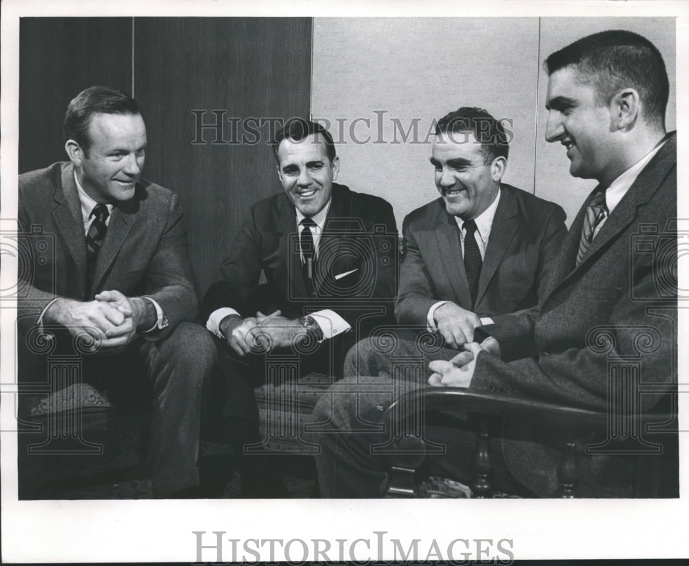 1969 Notre Dame Coach with Former Players in Milwaukee, Wisconsin