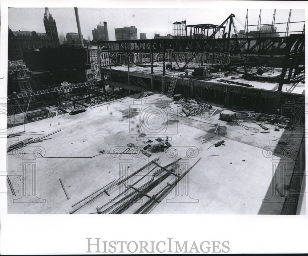 1961 Press Photo Building Construction, Milwaukee Journal - mjb16570 - Historic Images