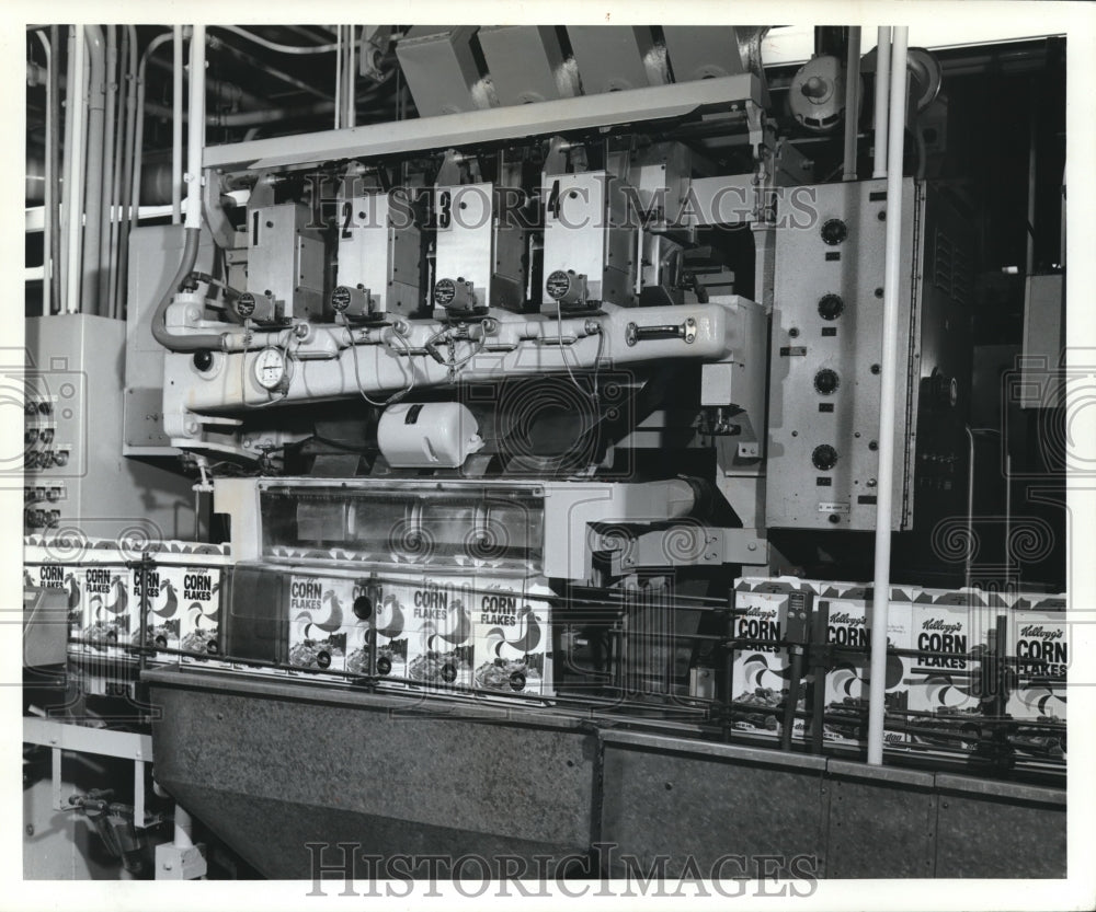 1975 Press Photo Corn Flake Manufacturing - mjb16670 - Historic Images