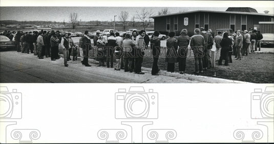 1982 Press Photo Citizens-Labor Coalition for the Unemployed holiday program - Historic Images