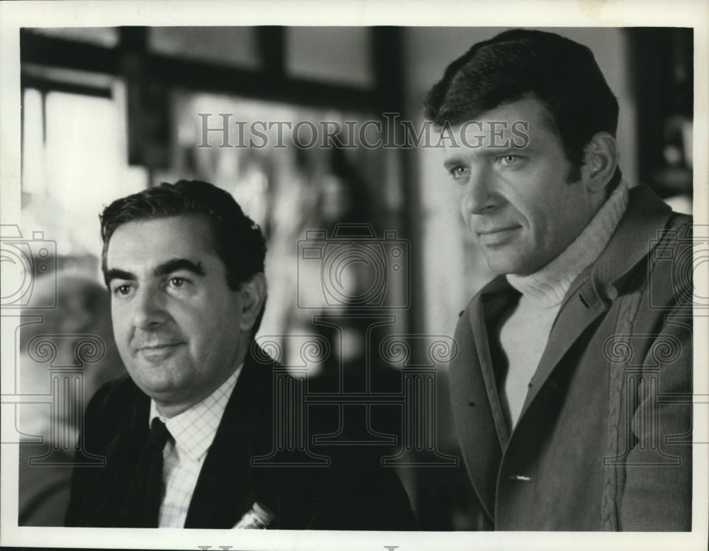 1968 Press Photo Milo O&#39;Shea and Robert Reed star in Journey to the Unknown.-Historic Images