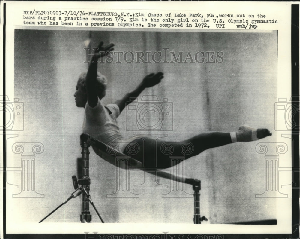1976 Kim Chace of Lake Park, Florida US Olympic gymnastics-Historic Images