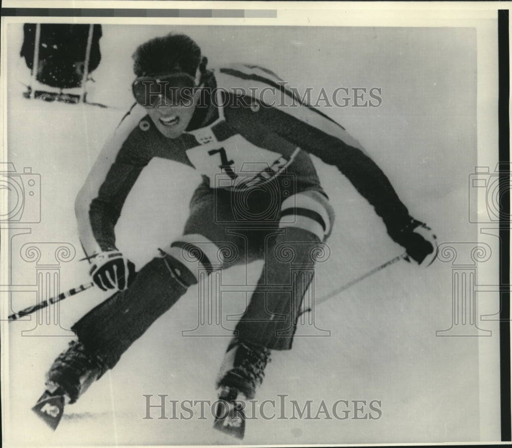 1976 Press Photo Skier Phillip Mahre worked for a medal - Olympics. - mjb17274 - Historic Images