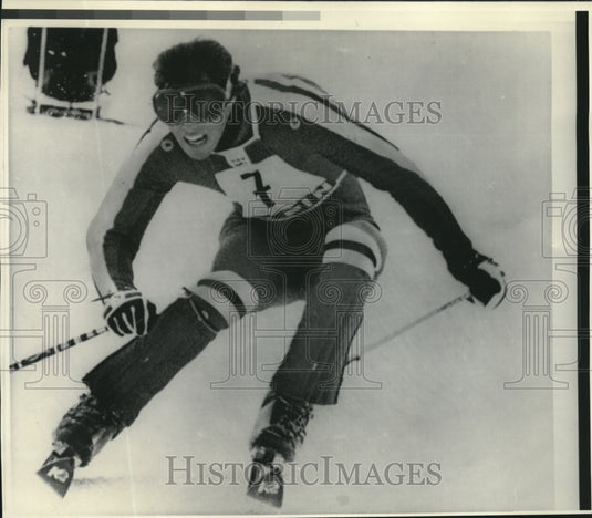1976 Press Photo Skier Phillip Mahre worked for a medal - Olympics. - mjb17274 - Historic Images