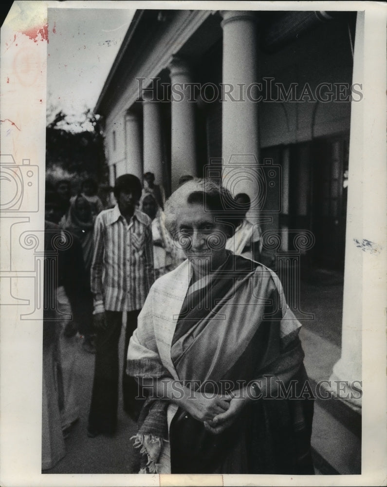 1979 Press Photo Indira Gandhi, Former Indian Prime Minister, at New Dehli - Historic Images