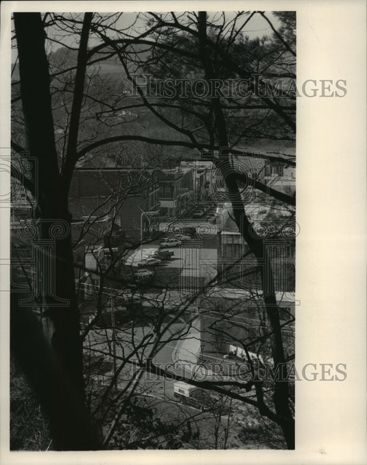 1984 Press Photo Picturesque Galesville in Countryside near Mississippi River - Historic Images