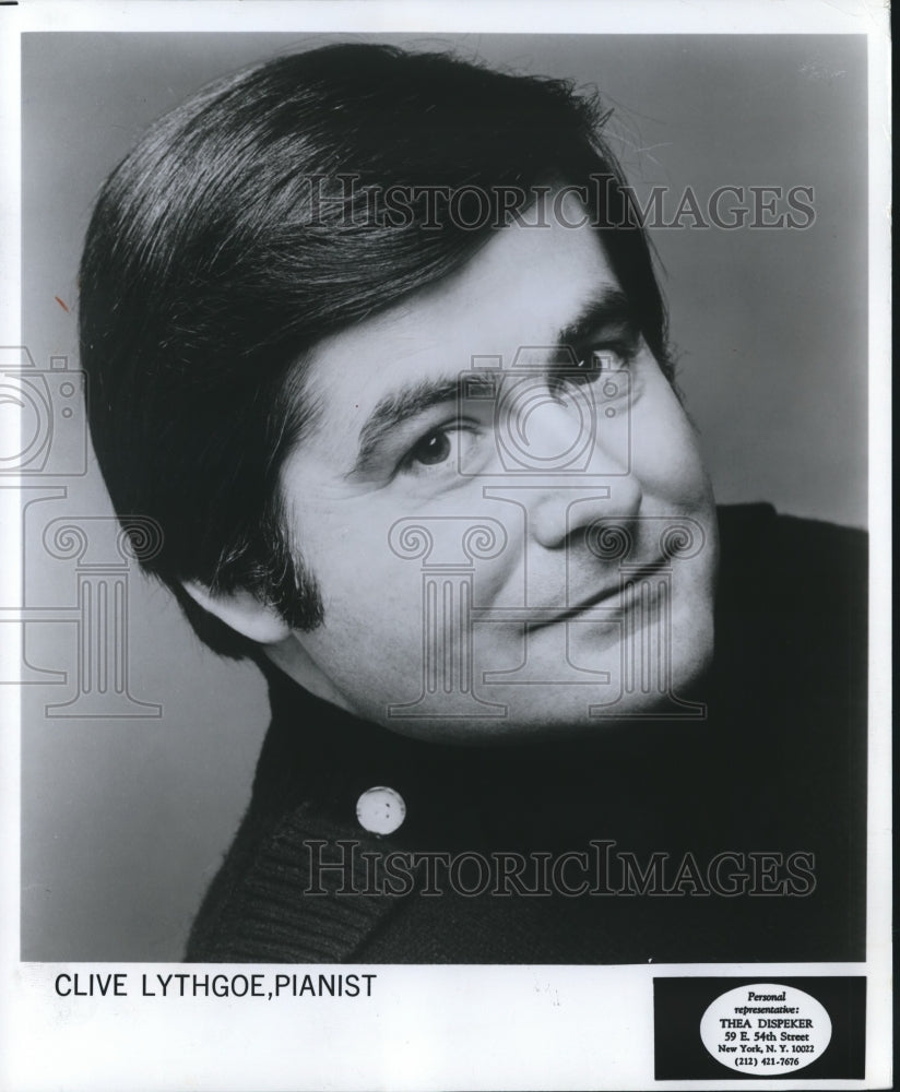 1974 Press Photo Pianist Clive Lythgoe - mjb18770 - Historic Images